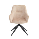 Barbara Eetkamerstoel - Beige Adore Velvet